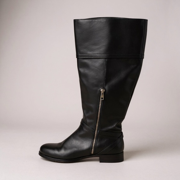 Coach Micha Black Leather Riding Boot, size 8.5 - Picture 3 of 10